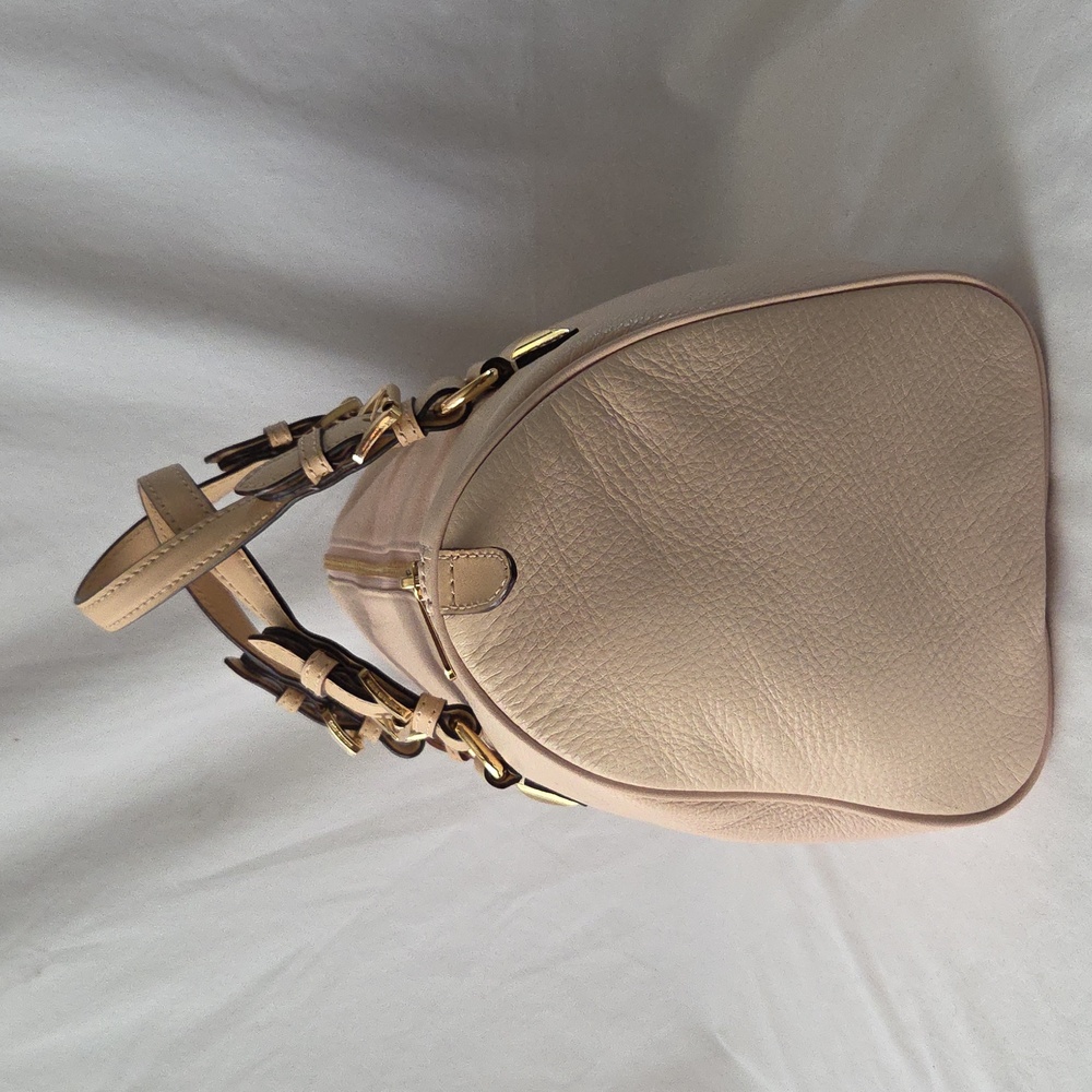 Michael Kors Pebble Leather Blush Grayson Satchel Handbag - Picture 4 of 16